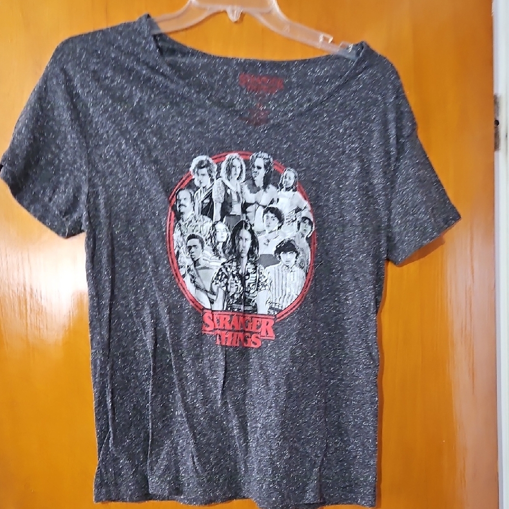 Stranger Things Graphic Tee in Charcoal